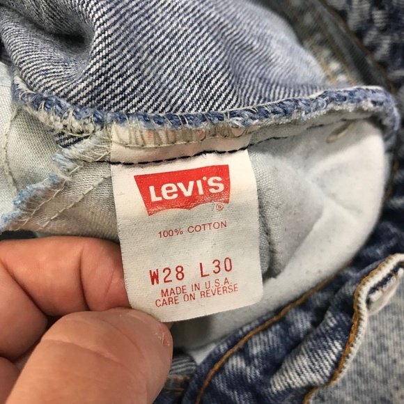 SOLD Levis Orange Tab Acid Wash Jeans Destroyed - Picture 6 of 8